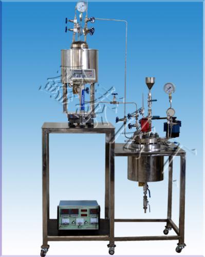 为张家港生产的5L实验用树脂反应釜系统交付使用